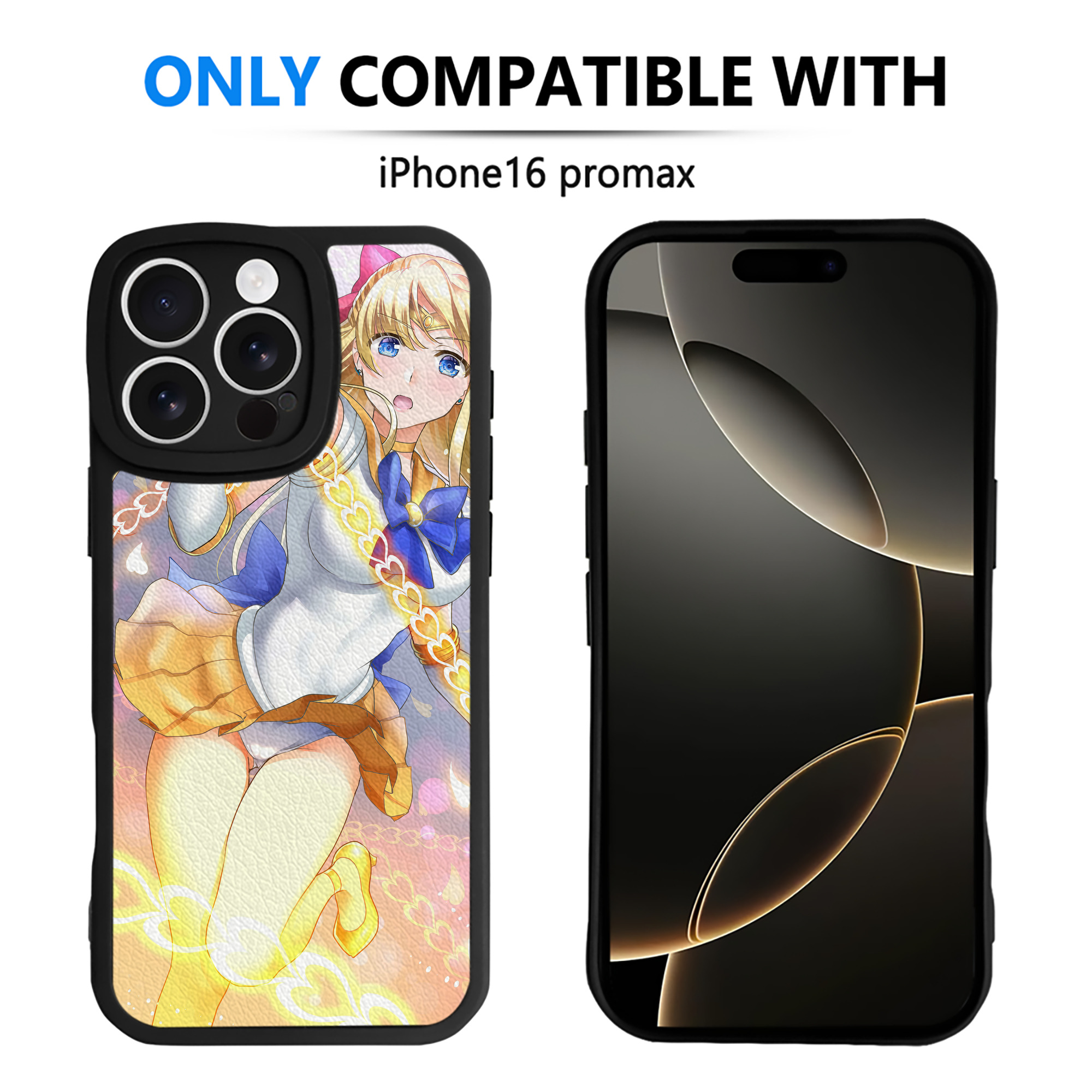 （画像用） 美少女戦士セーラームーン Sailor Moon 【iPhone 16シリーズ対応】シリコンスマホケース（レザー調） 材質：シリコン